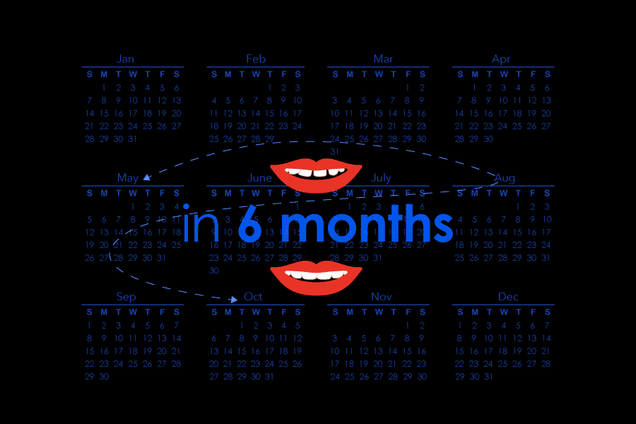 Six month to straighten teeth