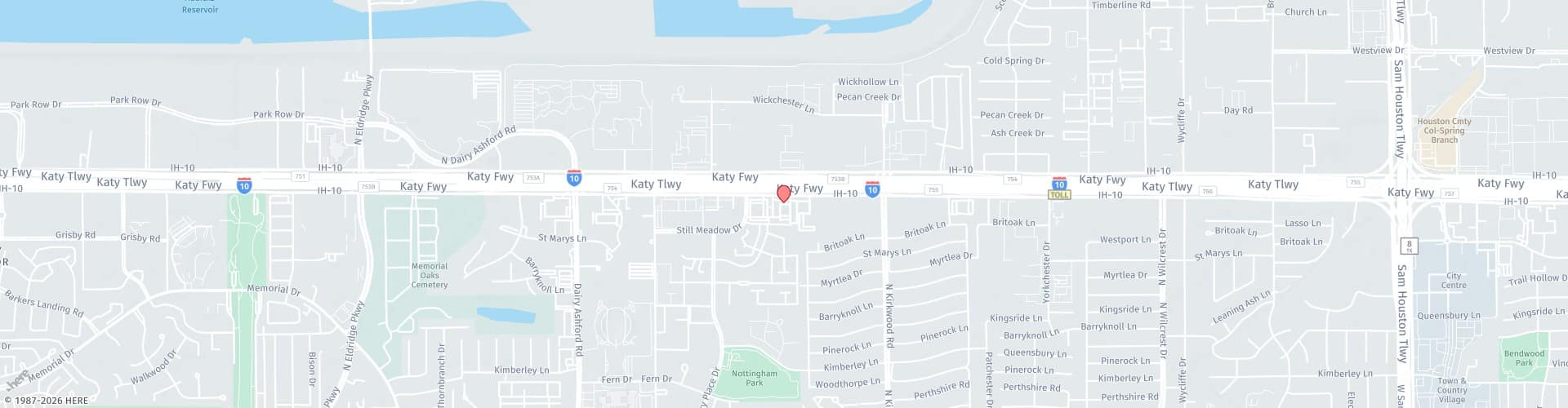 Location Map: 11757 Katy Fwy Houston, TX 77079